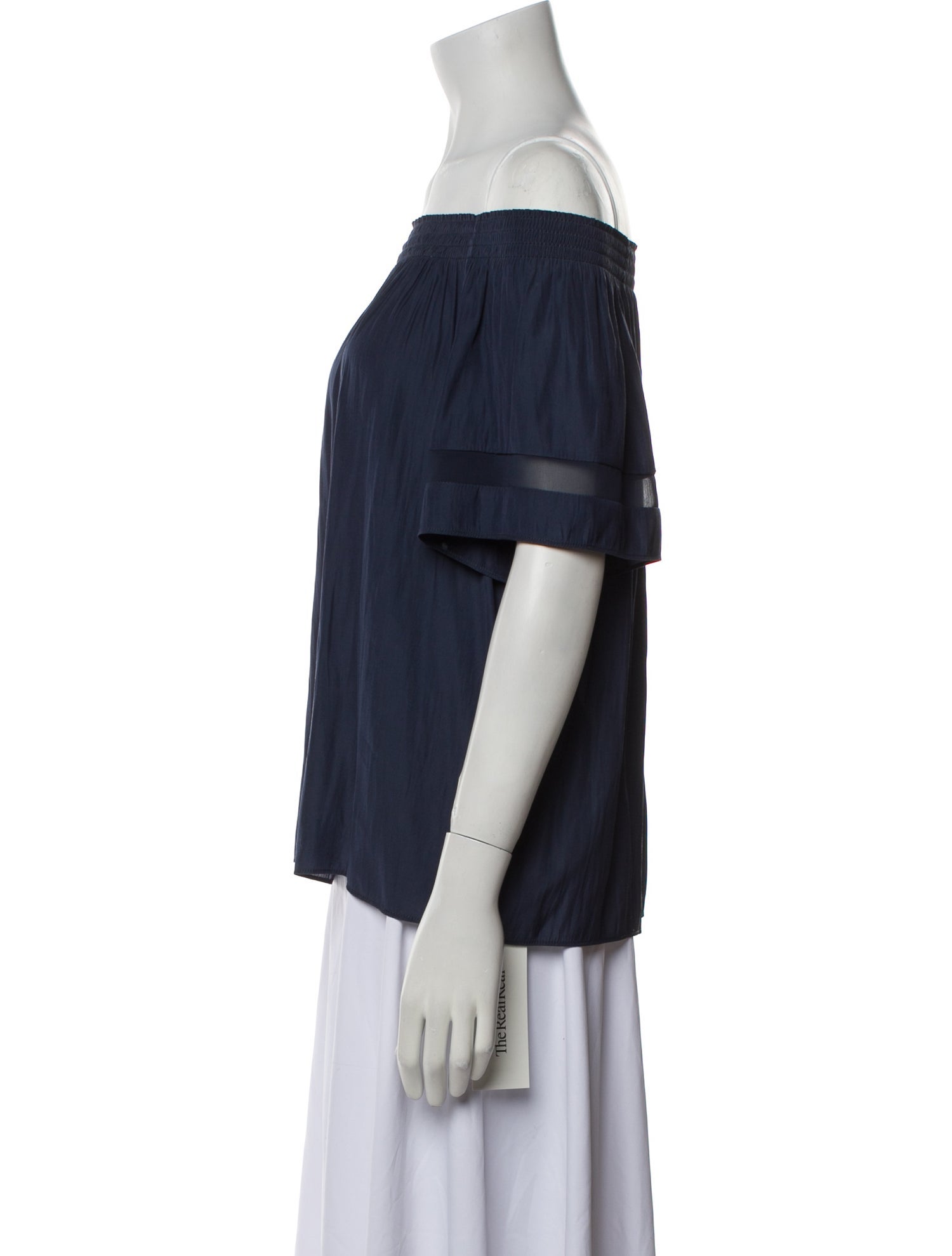 Ramy Brook Off-The-Shoulder Short Sleeve Blouse